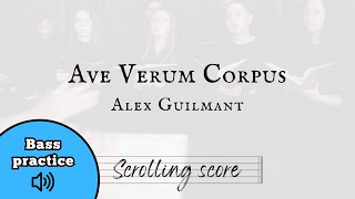 Ave Verum Corpus  Guilmant  Bass Practice [upl. by Harts210]