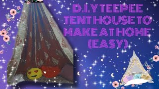 How to make teepee tent  tutorial easy [upl. by Ennaimaj492]