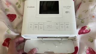 Canon Selphy CP1300 Wireless Compact Photo Printer with AirPrint and Mopria Device Printing Review [upl. by Arhas]