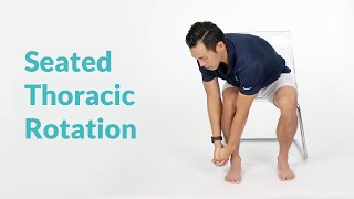 Seated Thoracic Rotation for Spine Flexibility [upl. by Akirderf]