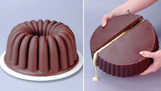 A Collection OF CAKE Oddly Satisfying Chocolate Cake You Never Seen  Awesome Cake Decorating Ideas [upl. by Nomelihp606]