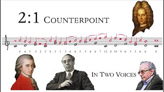 How to Compose 21 Counterpoint  Tonal Voice Leading 2 [upl. by Amsirak]