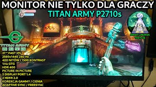 DOBRY MONITOR GAMINGOWY P210s TITAN ARMY 240Hz FAST IPS HDR 400 PIP GEEKBUIYNG W DOBREJ CENIE Linux [upl. by Adnih]