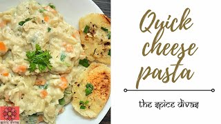 Quick Cheese Pasta  Italian Recipes  TheSpiceDivas [upl. by Eillak]