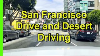 San Franciso Drive around Chinatown Bay Bridge and more Freeway Drive to San Francisco [upl. by Ameen]