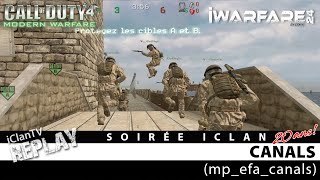 Soirée CoD4 en iWarfare24 sur CANALS  POV Cedmac [upl. by Adarbil221]