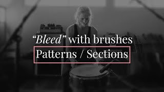 Meshuggah Bleed  Drum patterns with brushes  Ulf Mickael Wahlgren [upl. by Babita]