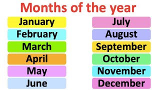 Months of the year  Pronunciation lesson  British English [upl. by Rori]