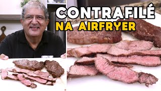 Como Fazer Contrafilé na Airfryer  Tv Churrasco [upl. by Ecnarepmet222]