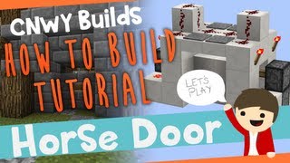 Minecraft HORSE DOOR  How To Build [upl. by Aehsal]