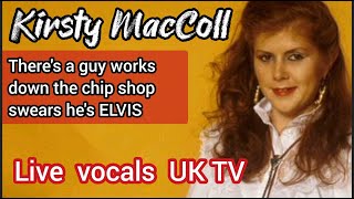 Kirsty MacColl Theres a Guy Works Down the Chip Shop Swears Hes Elvis Widescreen Edit [upl. by Wolfe272]