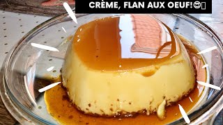 Comment faire une Crème Aux Oeufs Flan aux Oeufs FACILE RAPIDE INRATTABLE [upl. by Ayimat]