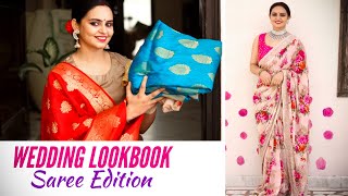 Saree Haul 2021  Peachmode  Saree Styling Tips [upl. by Paulita]