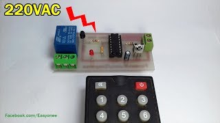 How to make Remote Control Switch using CD4017 [upl. by Nedle]