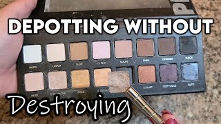 Depotting Lorac Pro 1 Into Single Shadows  Vlogmas Makeup 2022 [upl. by Raab166]