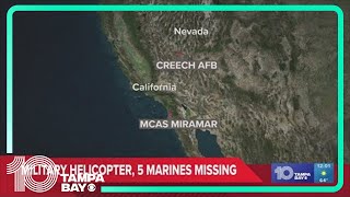 Search for Marine helicopter underway after 5 on board reported missing [upl. by Brenn]