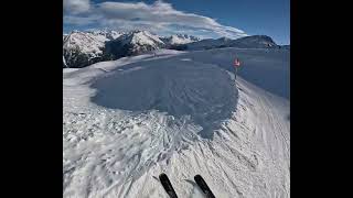 Sölden Giggijoch Nr 12  20  22 Schwarze Piste  Talabfahrt [upl. by Darnok644]