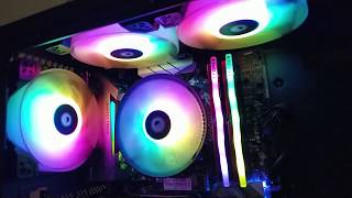 PREVIEW  IDCooling DK03A RGB Ft IDCOOLING DF12025ARGB TRIO [upl. by Arin810]