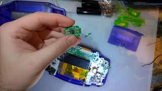 Installing an Internal NiMh Battery Charger in a Game Boy Advance Part 1 of 2 [upl. by Godiva541]