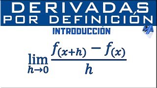 Derivadas usando la definición  Introducción [upl. by Aloeda]