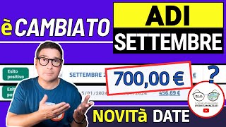 ASSEGNO DI INCLUSIONE ➜ SETTEMBRE NOVITà DATE PAGAMENTI INPS ADI LAVORAZIONI ESITI IMPORTI 700€ [upl. by Herwick]