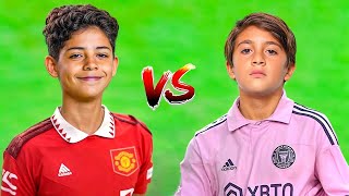 Ronaldo Junior vs Thiago Messi  The Ultimate GOAT Battle [upl. by Rimas]