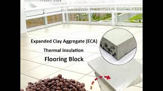 Expanded Clay Aggregate ECA Thermal Insulation Flooring Block 1st time in India [upl. by Collayer220]