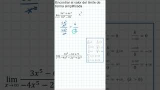 LÍMITE AL INFINITO 👉👉MÉTODO RÁPIDO👈👈 habilidadmatematicalimites calculodiferencial [upl. by Healey6]