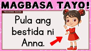 MAGBASA TAYO  PAGSASANAY SA PAGBASA NG TAGALOG  UNANG HAKBANG SA PAGBASA  TEACHING MAMA [upl. by Ordep]