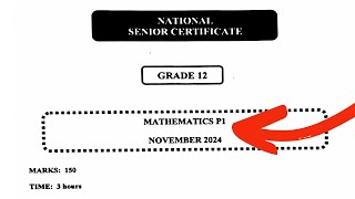 Full Memo Grade 12 Maths P2 November 2024 [upl. by Hallimaj434]