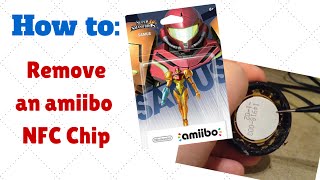 How to Easily Remove an amiibo NFC Chip Without Visibly Destroying the Base Nintendo Custom DIY [upl. by Baldridge]