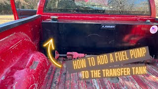 How to WiRe a Fuel PumP to a Transfer Tank [upl. by Delcine]