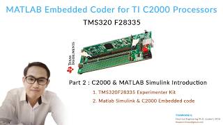 MATLAB C2000 Embedded Coder Part 2 [upl. by Elmina910]