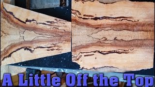 thinning bookmatched spalted wood  FUN WITH WOOD  RGR by James O’Rear [upl. by Cohlette]