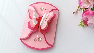 How to make Birthday Card  Handmade easy card Tutorial [upl. by Haelahk]