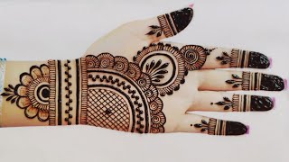 Very beautiful stylish front hand mehndi design  easy arabic mehndi design  Mehndi design  Mehndi [upl. by Curran869]