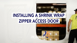 How to Install a Shrink Wrap Zipper Access Door  MrShrinkwrapcom [upl. by Kevan]