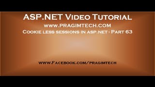 Cookie less sessions in aspnet Part 63 [upl. by Rennoc]