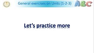 English prep 1 General exercises on Unit 123 Part 2 [upl. by Imuy]