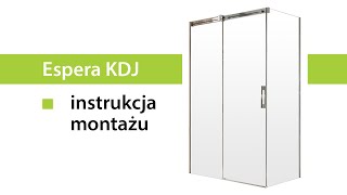 Montaż kabiny prysznicowej  Radaway Espera KDJ [upl. by Mahalia232]