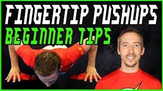 Fingertip Pushups BEGINNER TIPS [upl. by Annawek]