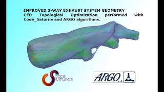 CFD TOPOLOGICAL OPTIMIZATION  EXHAUST SYSTEM [upl. by Neelya76]