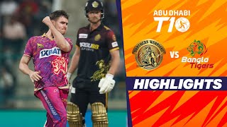 Bangla Tigers vs Northern Warriors  Abu Dhabi T10  Match 16  Highlights  JioCinema amp Sports18 [upl. by Pearle424]