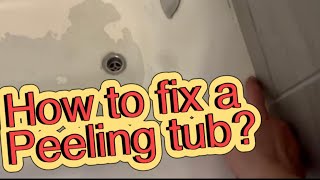 How to Repairfixstrip a peeling tub [upl. by Larrej]