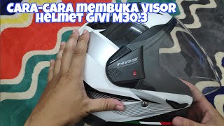 Caracara membuka Visor Helmet GIVI M303 [upl. by Yevi]