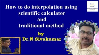 How to do interpolation using scientific calculator and traditional method [upl. by Ahsied]