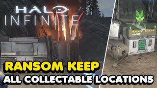 Halo Infinite  Ransom Keep All Collectable Locations Spartan Cores Banished amp UNSC Audio Logs [upl. by Adaynek22]