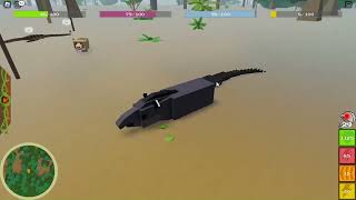 Attacking Jaguar and black caiman mix pack in Amazon Ascension roblox [upl. by Vihs]