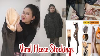 Viral Fleece Stockings  Leggings for Winters  Fleece Tights for winters fleeceleggings viral [upl. by Graubert514]