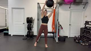 Medicine Ball Rotation to Lateral Hop Demo [upl. by Golter]